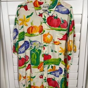 Jamsworkd fruit shirt.  Size XXL.  Short sleeved